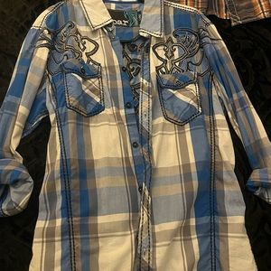 Roar Large dress shirt also bought from Buckle
